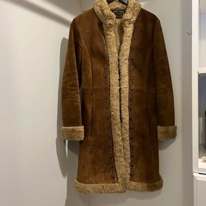 Guess shearling style coat vintage